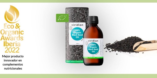El aceite de comino negro bío de Viridian, premiado en Organic Food Iberia 2022